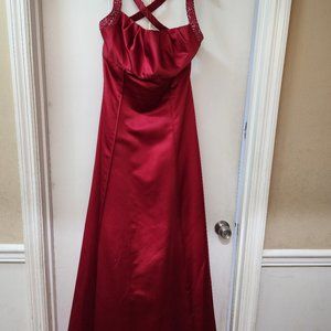 David's Bridal Red Dress